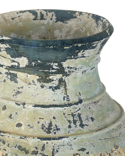 Lipari Extra Large Antique Blue Drip Urn | Currey & Co - 2200-0061